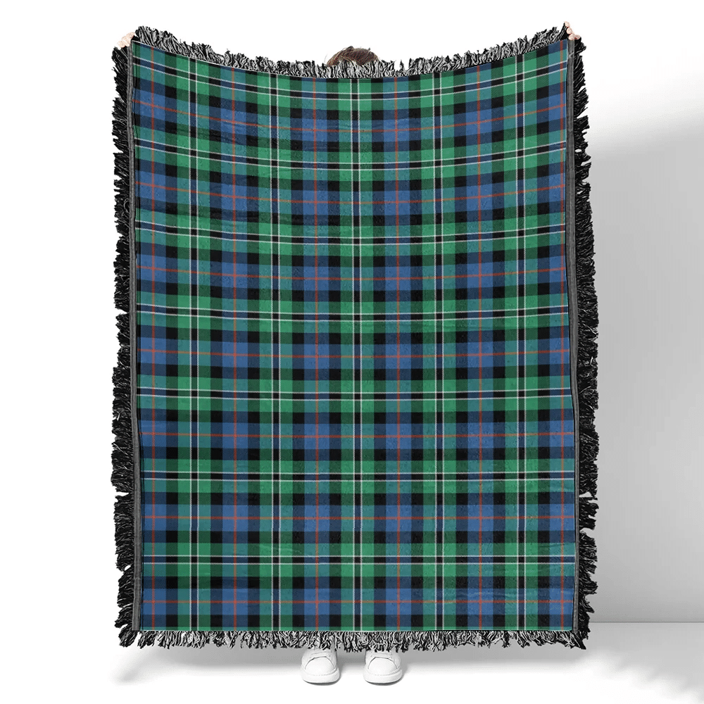 Scottish Tartan Rose Hunting Ancient Clan Woven Blanket Plaid Style