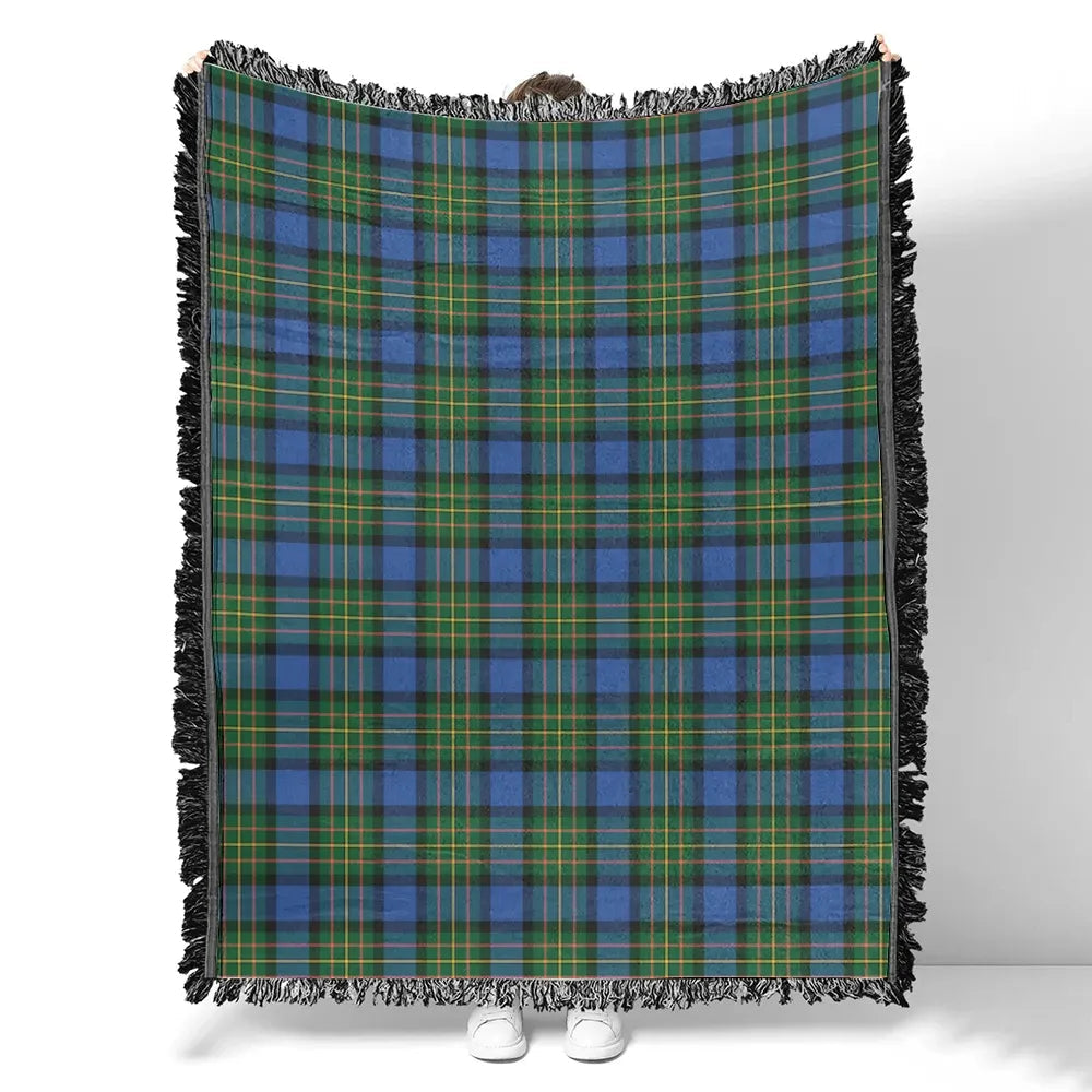 Scottish Tartan MacLaren Ancient Clan Woven Blanket Plaid Style