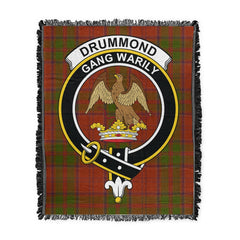 Scottish Tartan Drummond Clan Clan Woven Blanket Crest Style