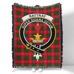 Scottish Tartan Rattray Modern Clan Woven Blanket Crest Style