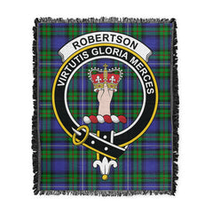 Scottish Tartan Robertson Hunting Modern Clan Woven Blanket Crest Style