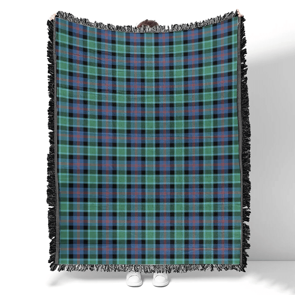Scottish Tartan MacTaggart Ancient Clan Woven Blanket Plaid Style