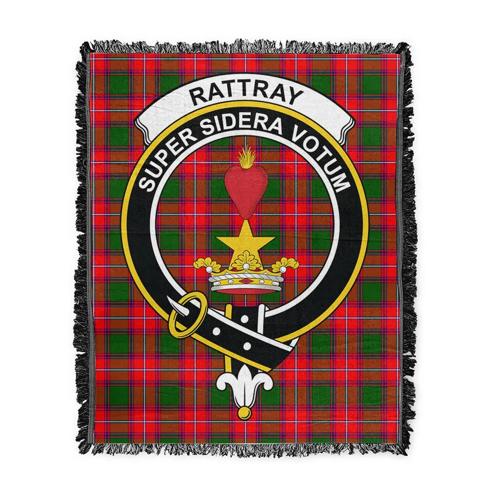 Scottish Tartan Rattray Modern Clan Woven Blanket Crest Style
