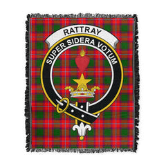 Scottish Tartan Rattray Modern Clan Woven Blanket Crest Style