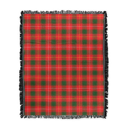 Scottish Tartan MacFie Clan Woven Blanket Plaid Style