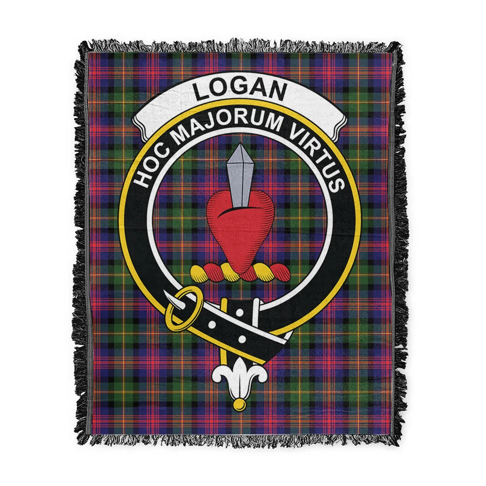 Scottish Tartan Logan Modern Clan Woven Blanket Crest Style