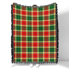 Scottish Tartan Gibbs Clan Woven Blanket Plaid Style
