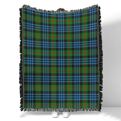 Scottish Tartan Newlands of Lauriston Clan Woven Blanket Plaid Style