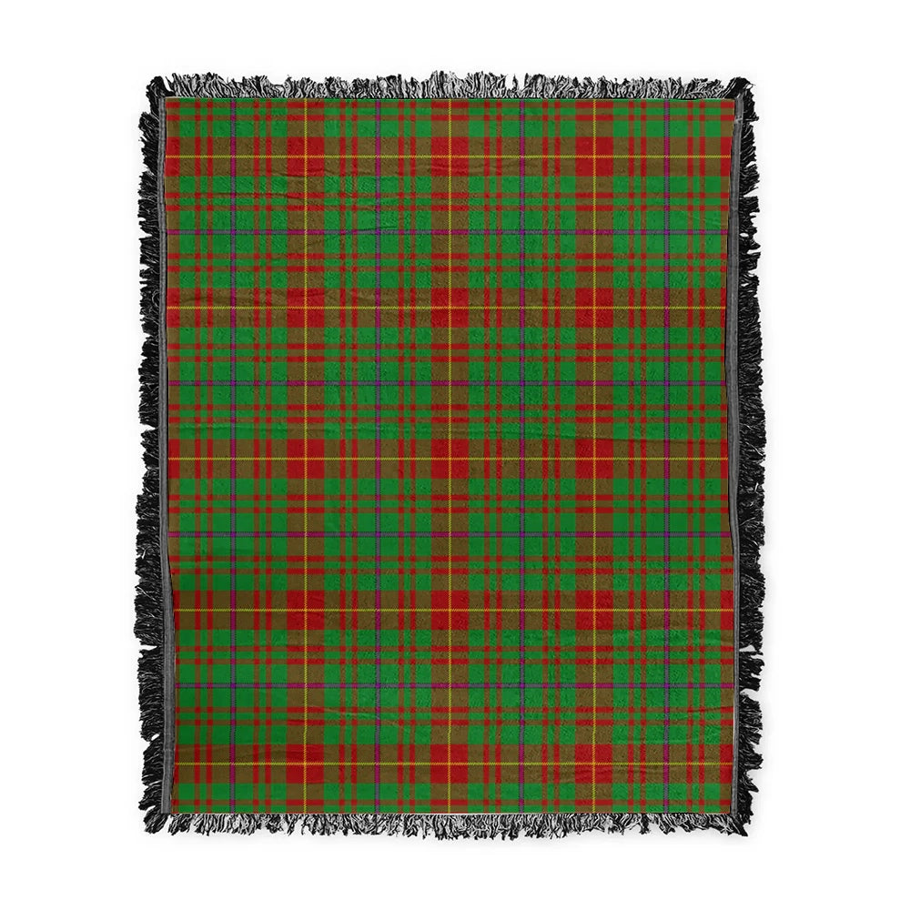 Scottish Tartan Fulton Clan Woven Blanket Plaid Style