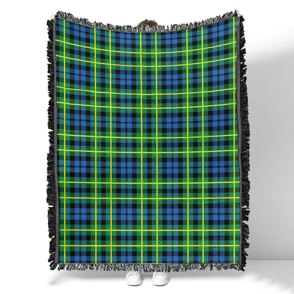 Scottish Tartan Campbell of Breadalbane Ancient Clan Woven Blanket Plaid Style