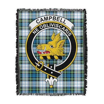 Scottish Tartan Campbell Dress Clan Woven Blanket Crest Style