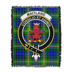 Scottish Tartan Maitland Clan Woven Blanket Crest Style