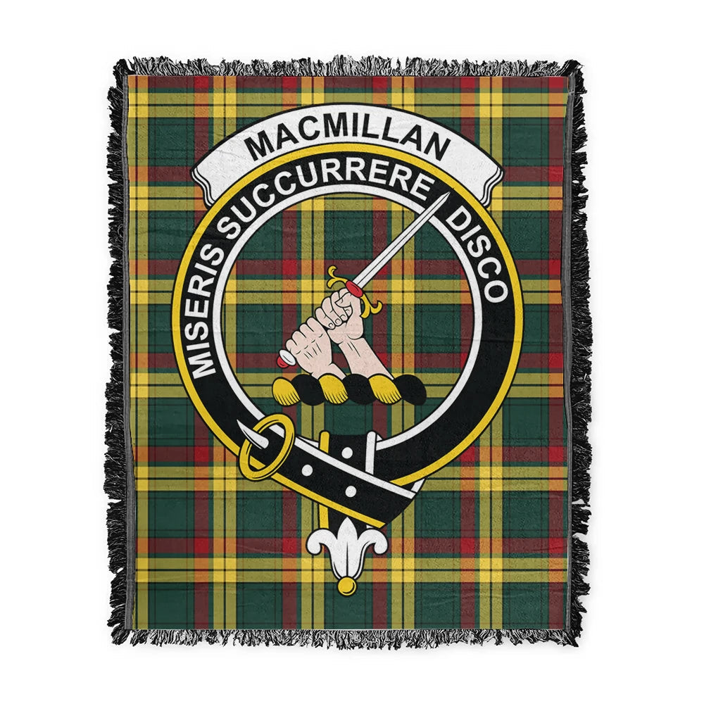 Scottish Tartan MacMillan Old Modern Clan Woven Blanket Crest Style