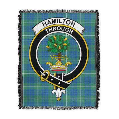 Scottish Tartan Hamilton Hunting Ancient Clan Woven Blanket Crest Style