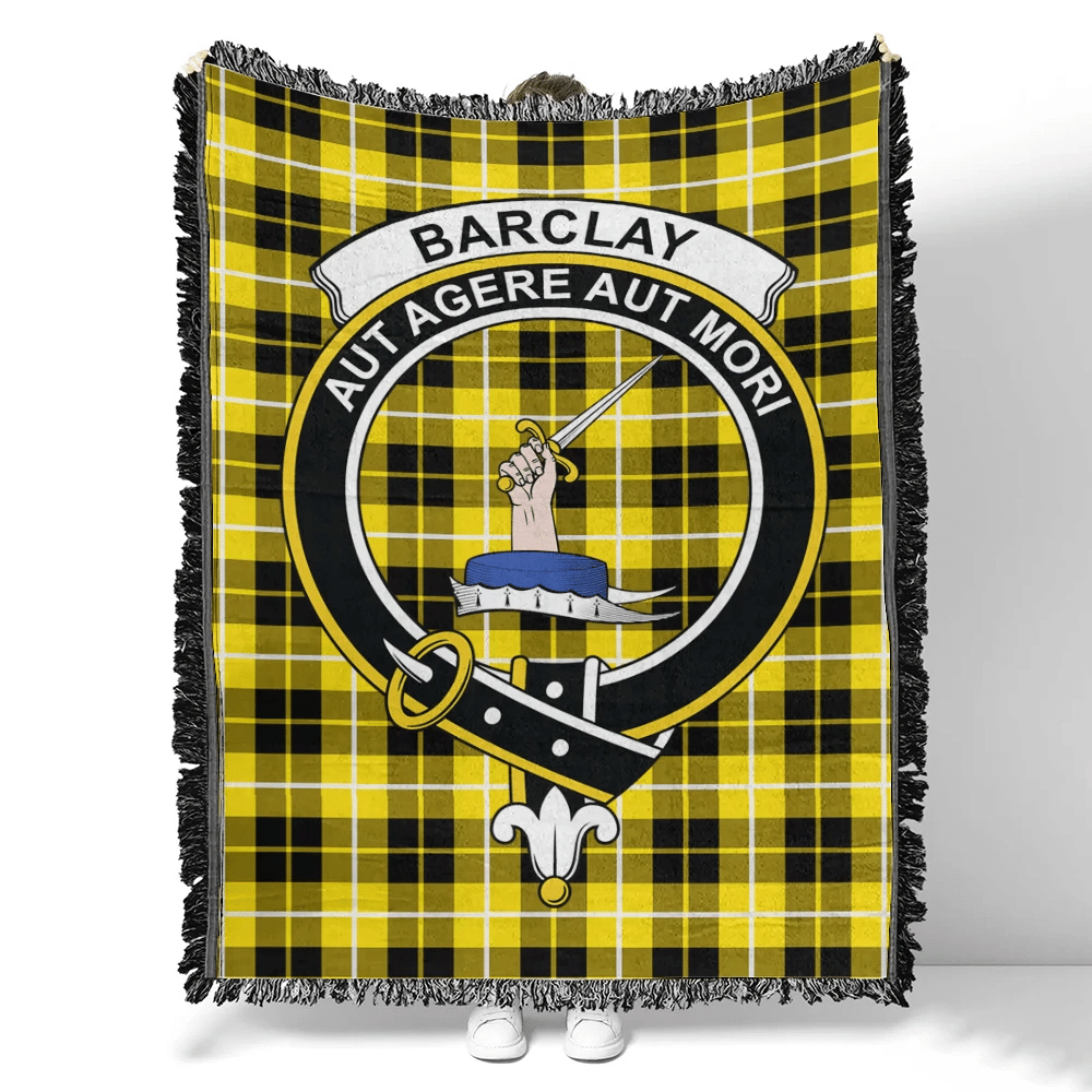Scottish Tartan Barclay Dress Modern Clan Woven Blanket Crest Style