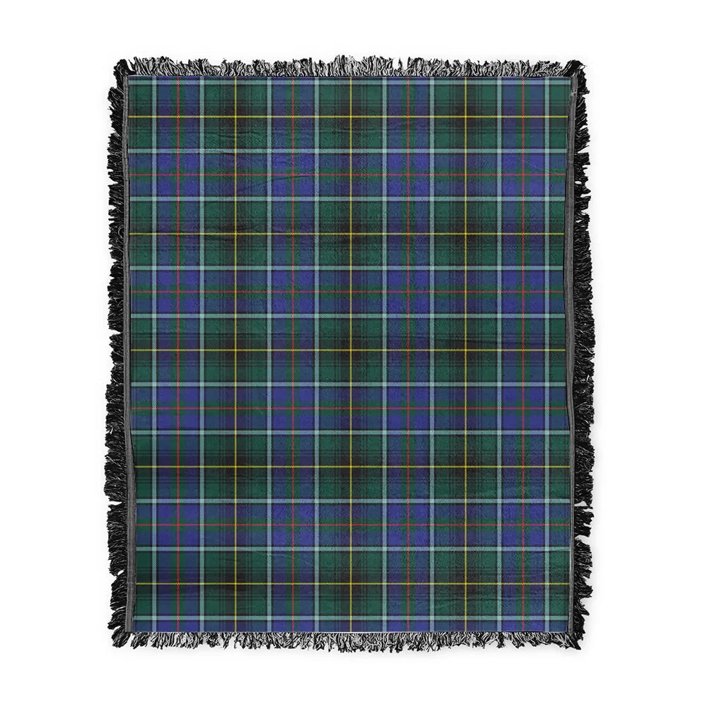 Scottish Tartan MacInnes Modern Clan Woven Blanket Plaid Style