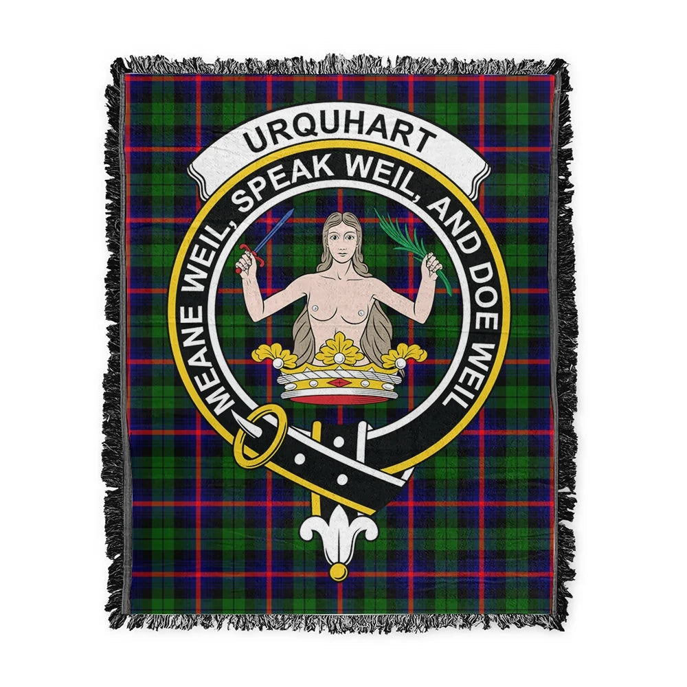 Scottish Tartan Urquhart Modern Clan Woven Blanket Crest Style