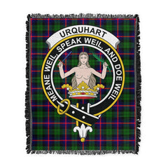 Scottish Tartan Urquhart Modern Clan Woven Blanket Crest Style