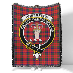 Scottish Tartan Robertson Modern Clan Woven Blanket Crest Style