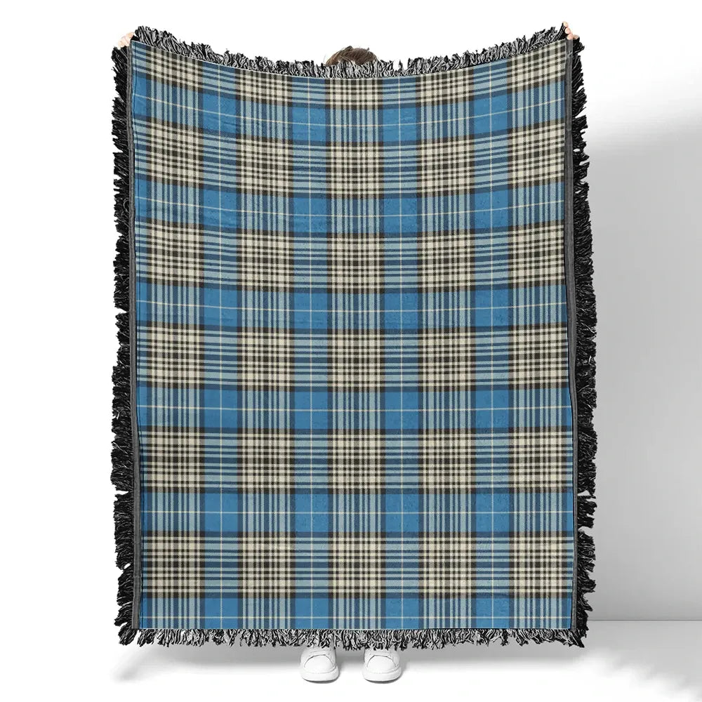 Scottish Tartan Napier Ancient Clan Woven Blanket Plaid Style