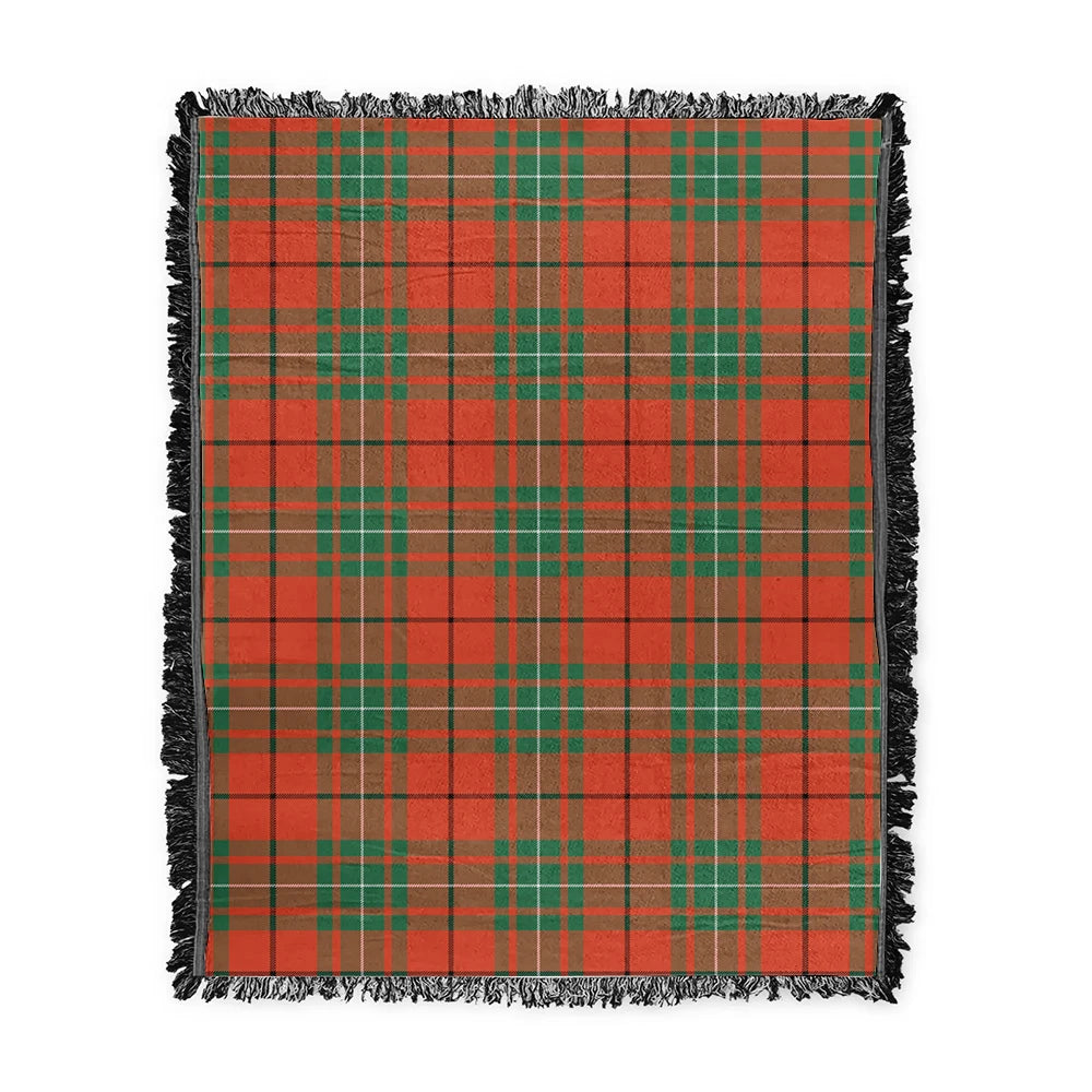 Scottish Tartan MacAulay Ancient Clan Woven Blanket Plaid Style