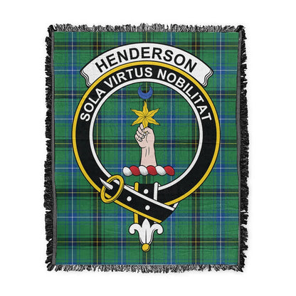 Scottish Tartan Henderson Ancient Clan Woven Blanket Crest Style