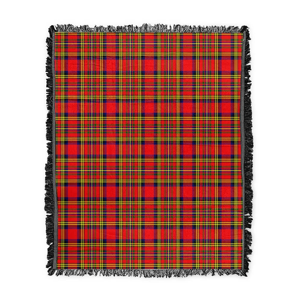 Scottish Tartan Hepburn Clan Woven Blanket Plaid Style