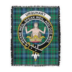 Scottish Tartan Urquhart Ancient Clan Woven Blanket Crest Style