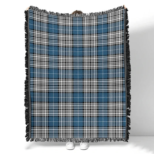 Scottish Tartan Napier Modern Clan Woven Blanket Plaid Style