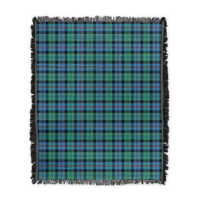 Scottish Tartan Campbell of Cawdor Ancient Clan Woven Blanket Plaid Style