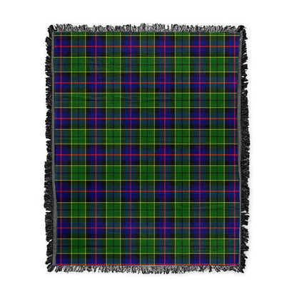 Scottish Tartan Forsyth Modern Clan Woven Blanket Plaid Style