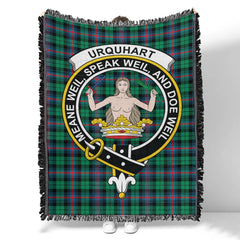 Scottish Tartan Urquhart Ancient Clan Woven Blanket Crest Style