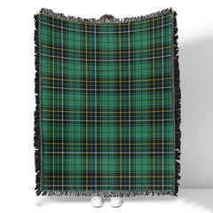 Scottish Tartan MacAlpine Ancient Clan Woven Blanket Plaid Style