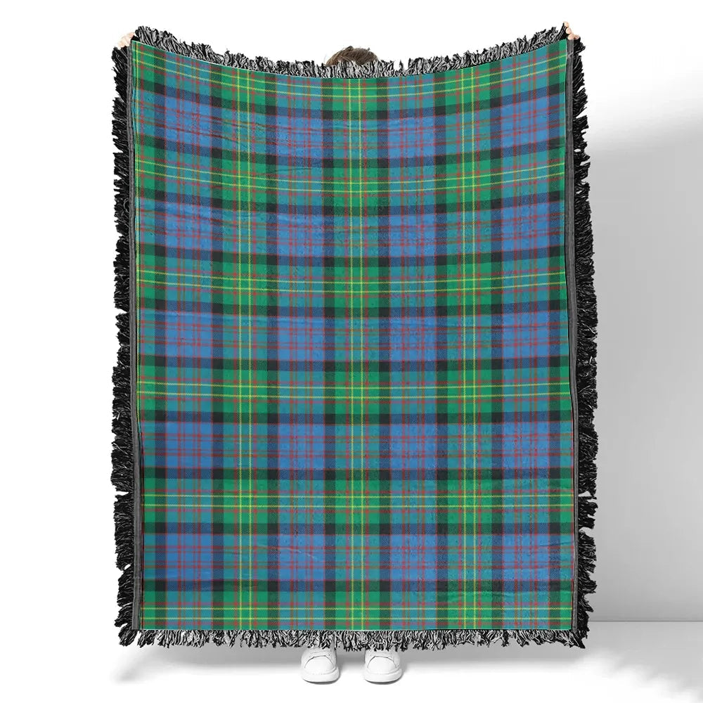 Scottish Tartan Bowie Ancient Clan Woven Blanket Plaid Style