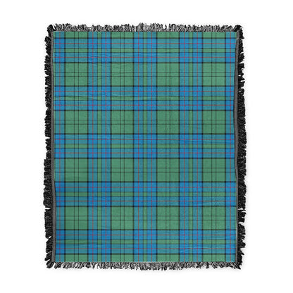 Scottish Tartan Lockhart Clan Woven Blanket Plaid Style