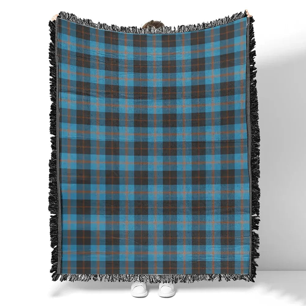 Scottish Tartan Angus Ancient Clan Woven Blanket Plaid Style