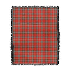 Scottish Tartan Fraser Weathered Clan Woven Blanket Plaid Style