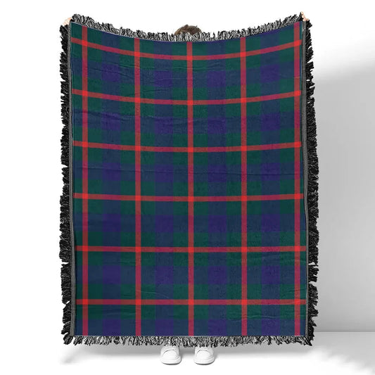 Scottish Tartan Agnew Modern Clan Woven Blanket Plaid Style