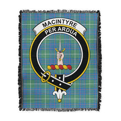 Scottish Tartan MacIntyre Hunting Ancient Clan Woven Blanket Crest Style