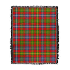 Scottish Tartan Forrester Clan Woven Blanket Plaid Style