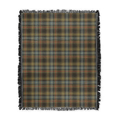 Scottish Tartan Stewart Hunting Weathered Clan Woven Blanket Plaid Style
