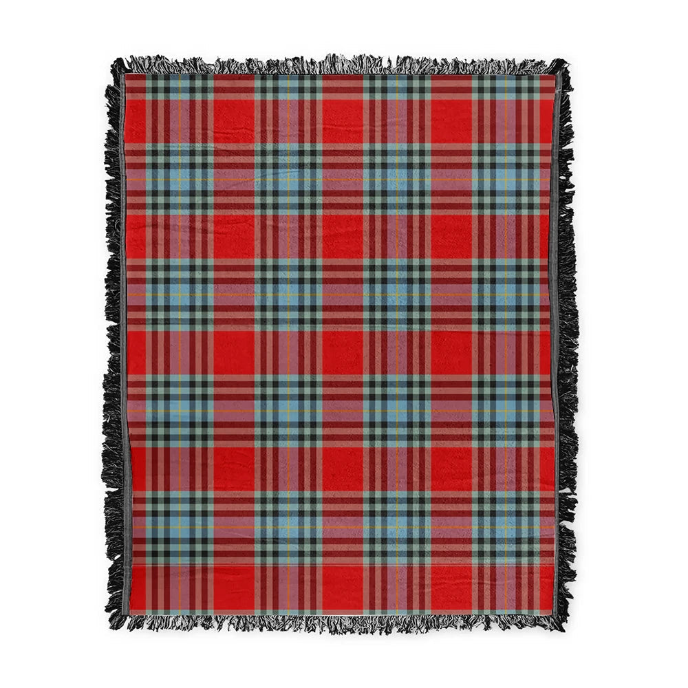 Scottish Tartan MacLeay Clan Woven Blanket Plaid Style