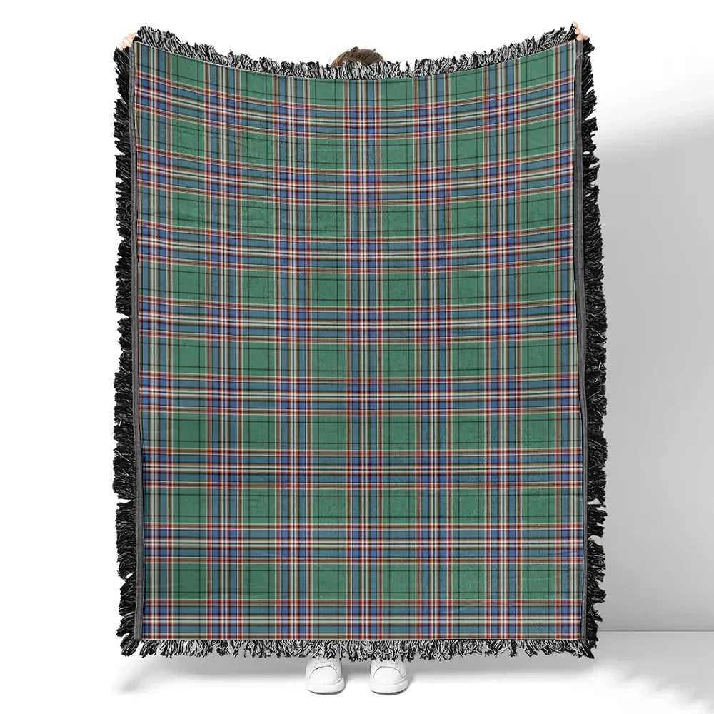 Scottish Tartan MacFarlane Hunting Ancient Clan Woven Blanket Plaid Style