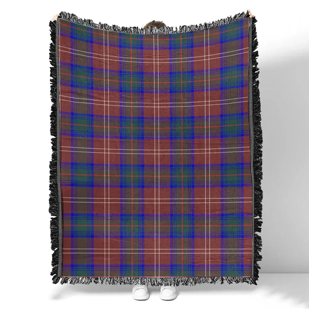 Scottish Tartan Chisholm Hunting Modern Clan Woven Blanket Plaid Style