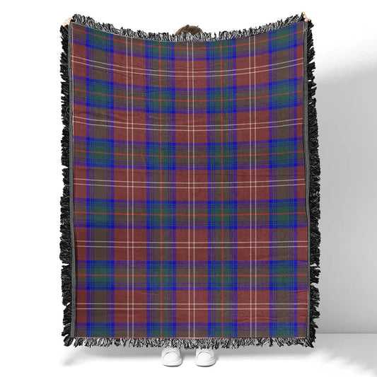 Scottish Tartan Chisholm Hunting Modern Clan Woven Blanket Plaid Style