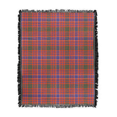 Scottish Tartan MacRae Ancient Clan Woven Blanket Plaid Style