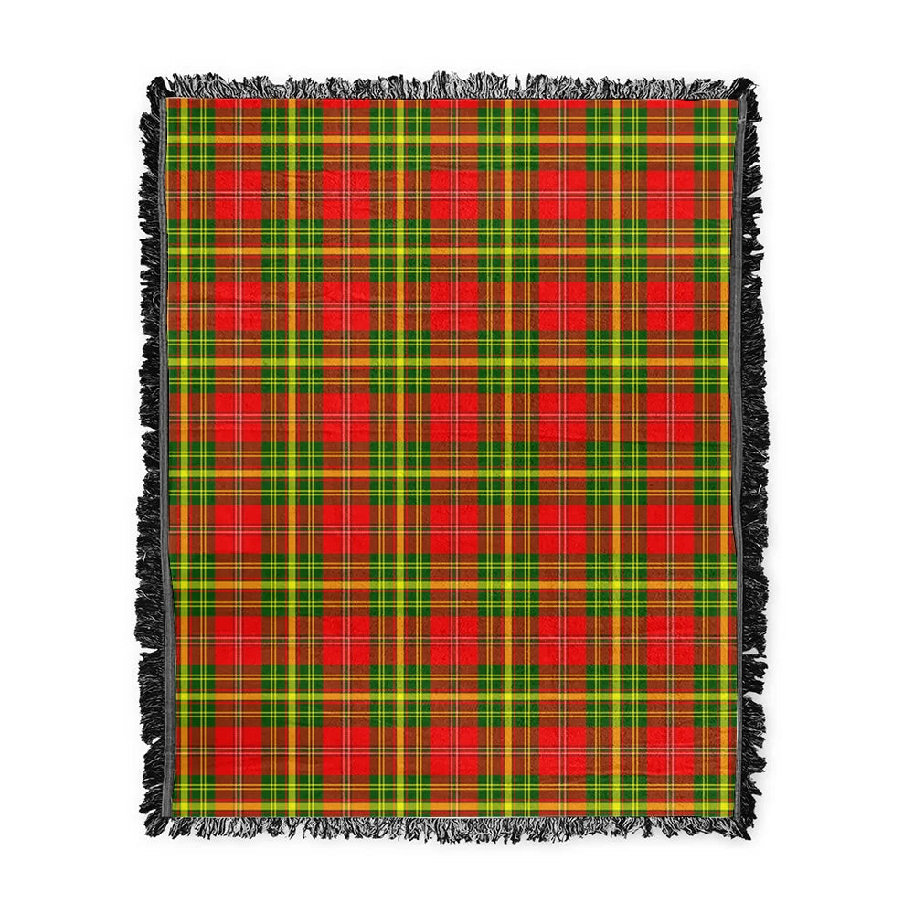 Scottish Tartan Leask Clan Woven Blanket Plaid Style