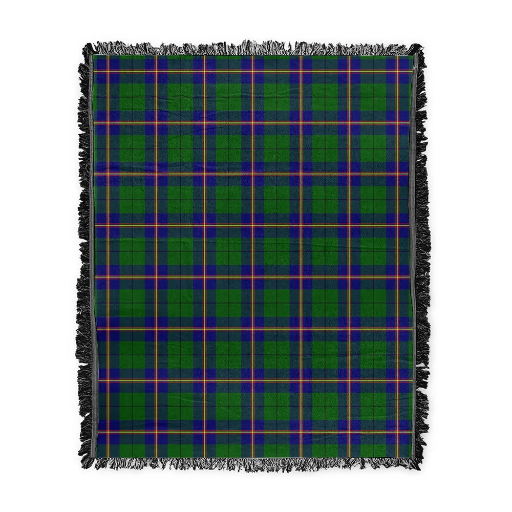 Scottish Tartan Carmichael Modern Clan Woven Blanket Plaid Style