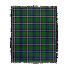 Scottish Tartan Carmichael Modern Clan Woven Blanket Plaid Style