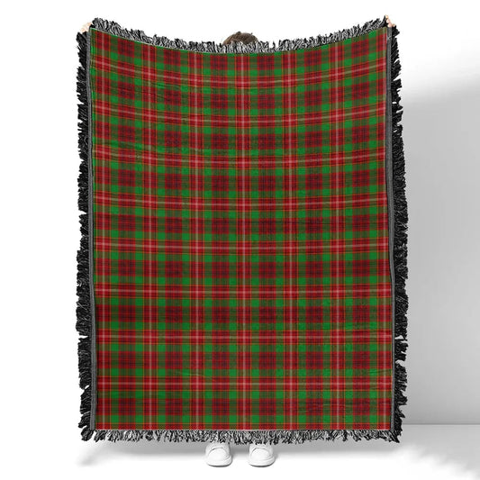 Scottish Tartan Ainslie Clan Woven Blanket Plaid Style